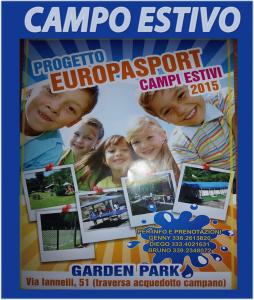 CAMPO ESTIVO 2015 - PROGETTO EUROPA SPORT GARDEN PARK NAPOLI